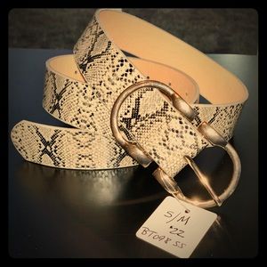 Snake skin belt